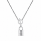 Collana con charm e catena in acciaio