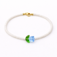Bracciali con perline in vetro e tulipano