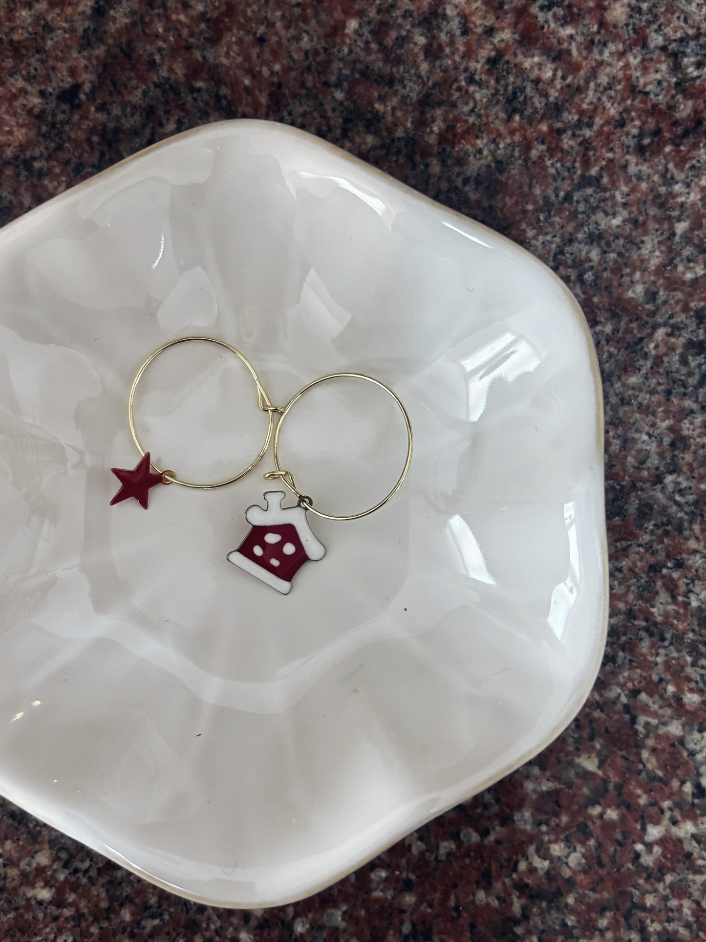 Orecchini natalizi in acciaio