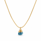 Pezzi di mare - Collana in acciaio con ciondolo in sodalite