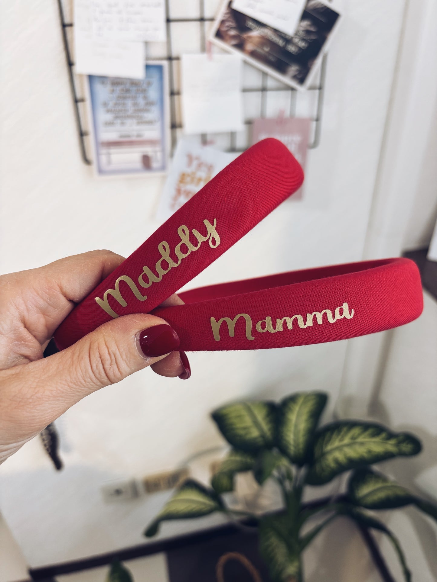 Cerchietti in tessuto personalizzati