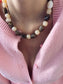 Collana in resina colorata