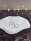 Orecchini cerchi in argento 925 con perla di fiume