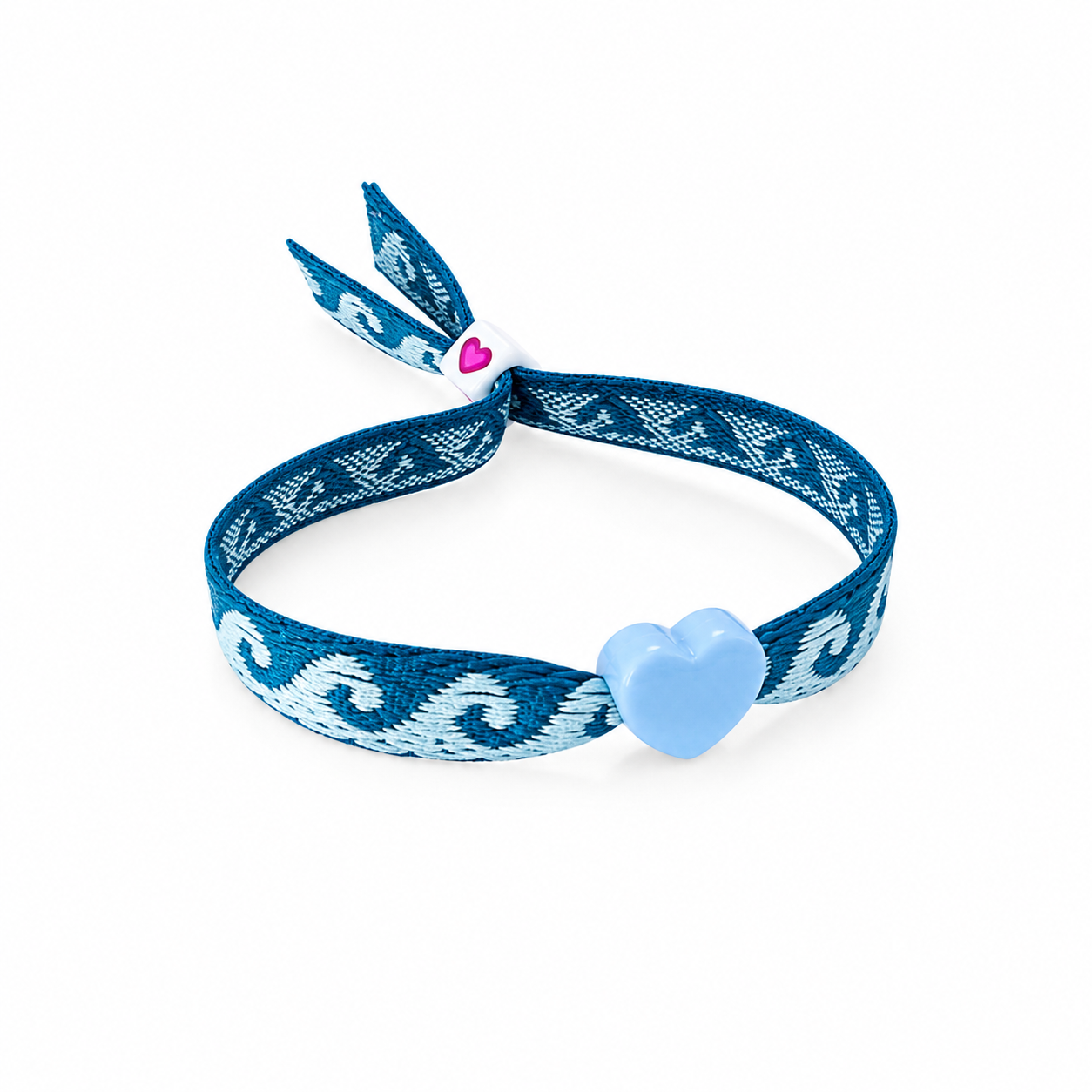 OMAGGIO - Bracciale in tessuto con cuore