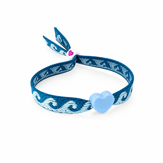 OMAGGIO - Bracciale in tessuto con cuore