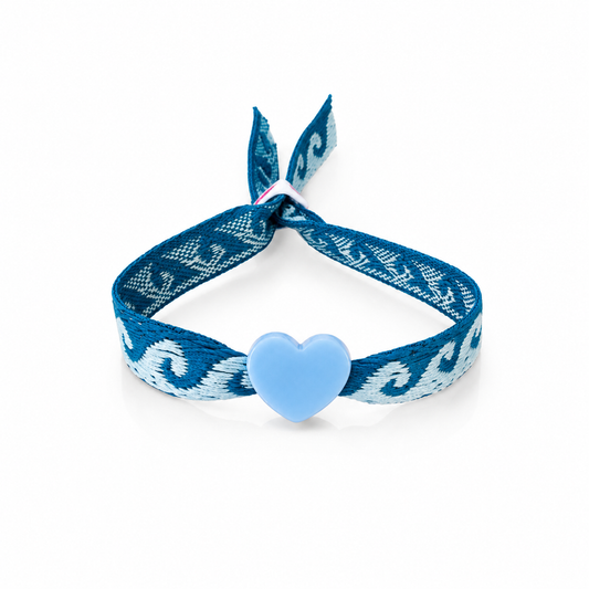 OMAGGIO - Bracciale in tessuto con cuore