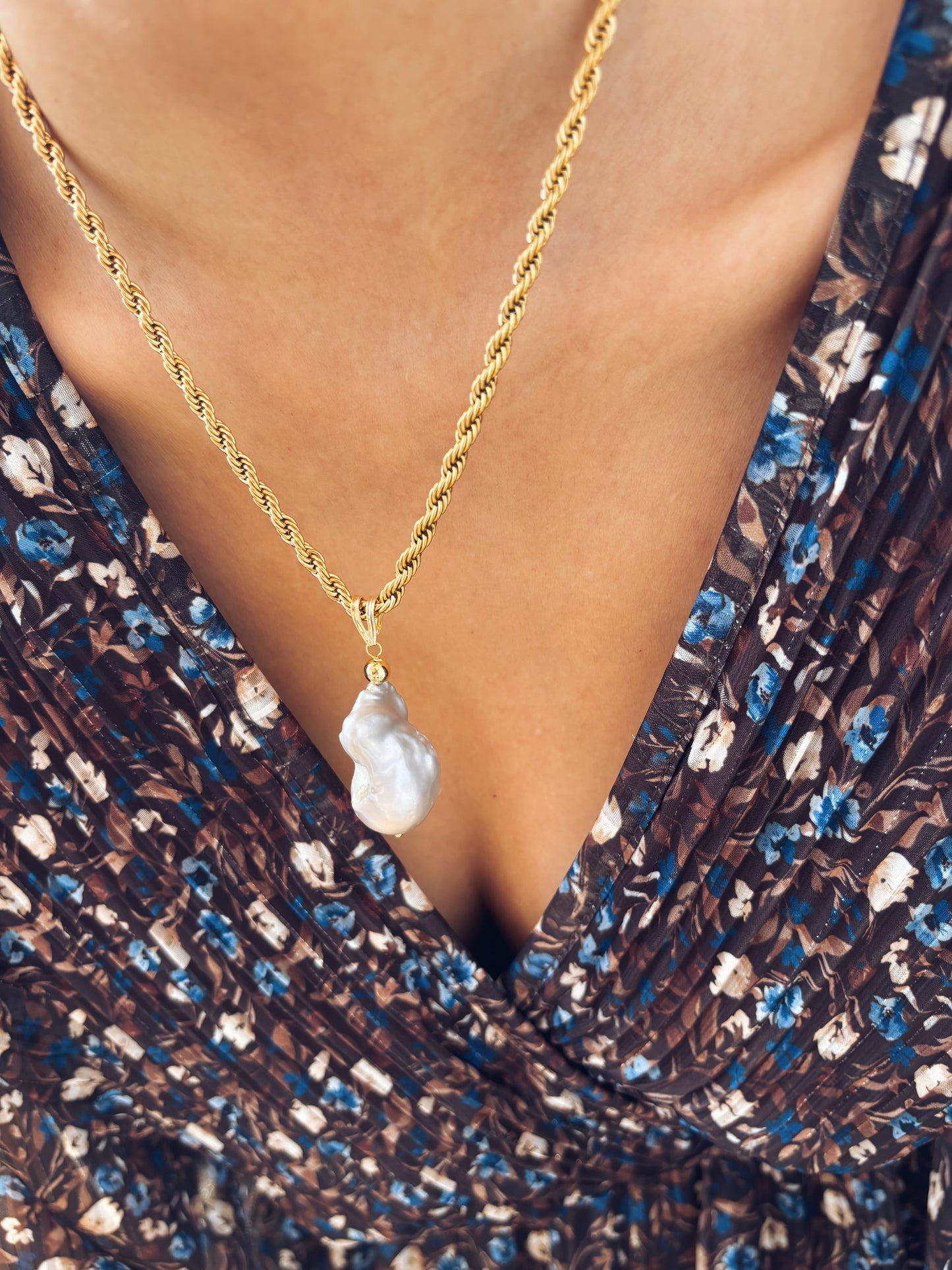 Combo perla grigia in gold