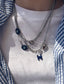 Collana con charm e catena in acciaio