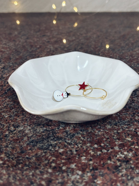 Orecchini natalizi in acciaio