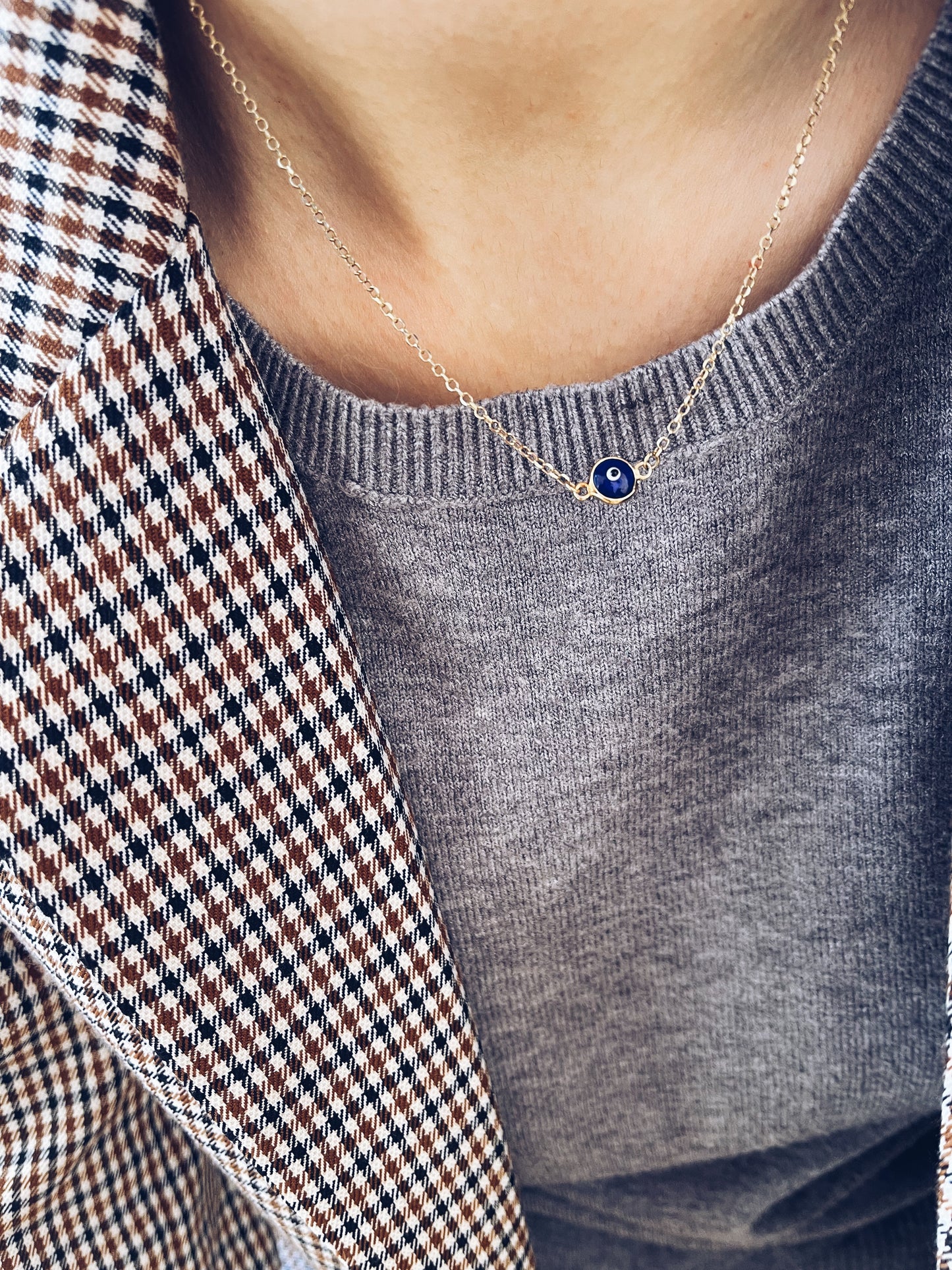 Portami con te - Collana con occhio portafortuna - Dettagli di Moda