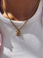 Collana in acciaio con orsetto