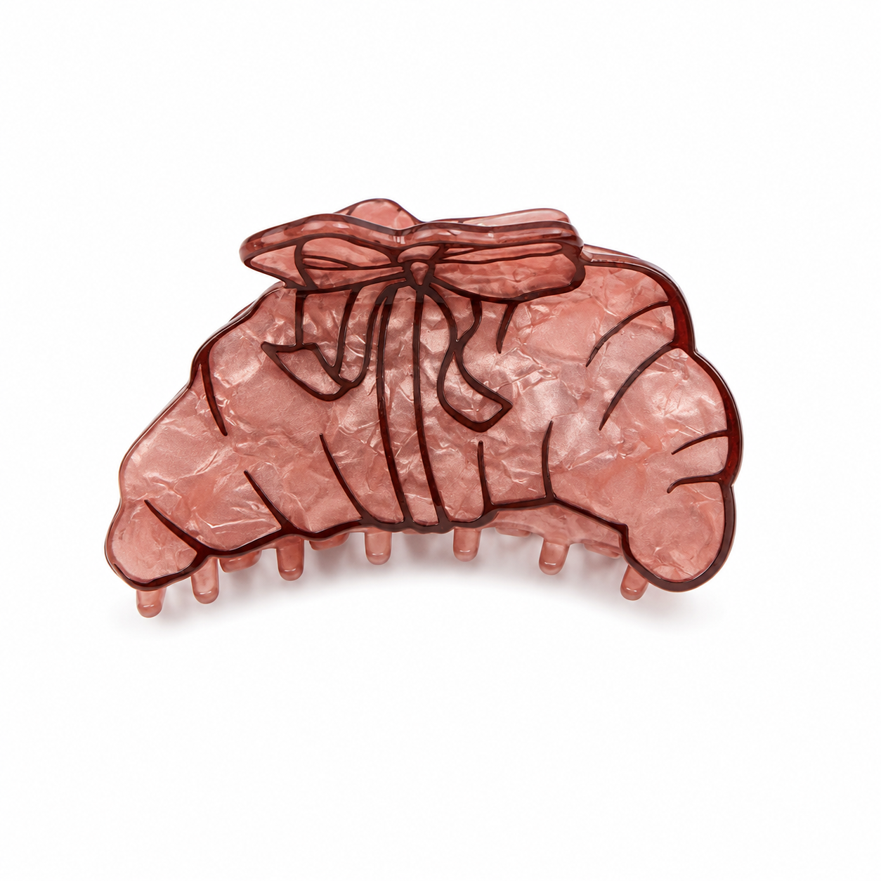 Pinza per capelli a forma di croissant