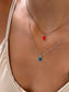 Collana in argento 925 con madonnina smaltata
