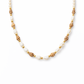 Collana con conchiglie e perline oro