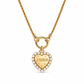 Collana con charm e catena in acciaio