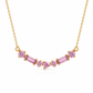 Collana con zirconi rosa