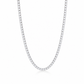 Collana tennis in acciaio silver con cursore