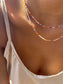 Collana con zirconi multicolor