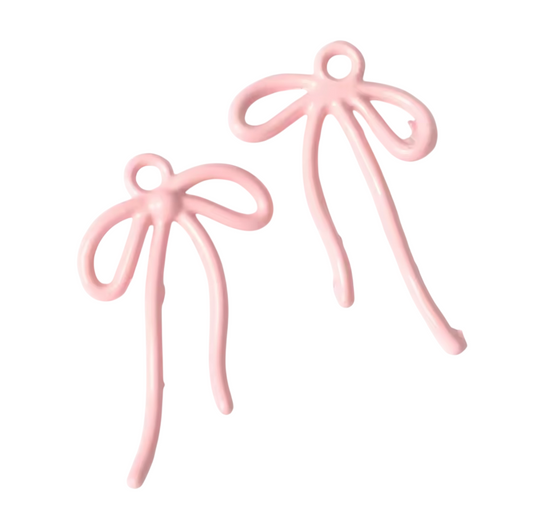 Charm fiocco rosa