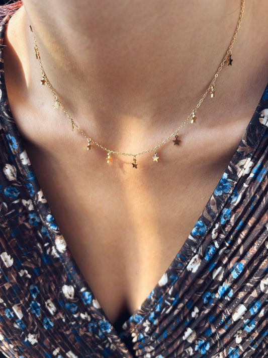 Collana multistelle in acciaio