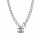Collana con charm e catena in acciaio