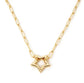 Base collana in acciaio con chiusura stella