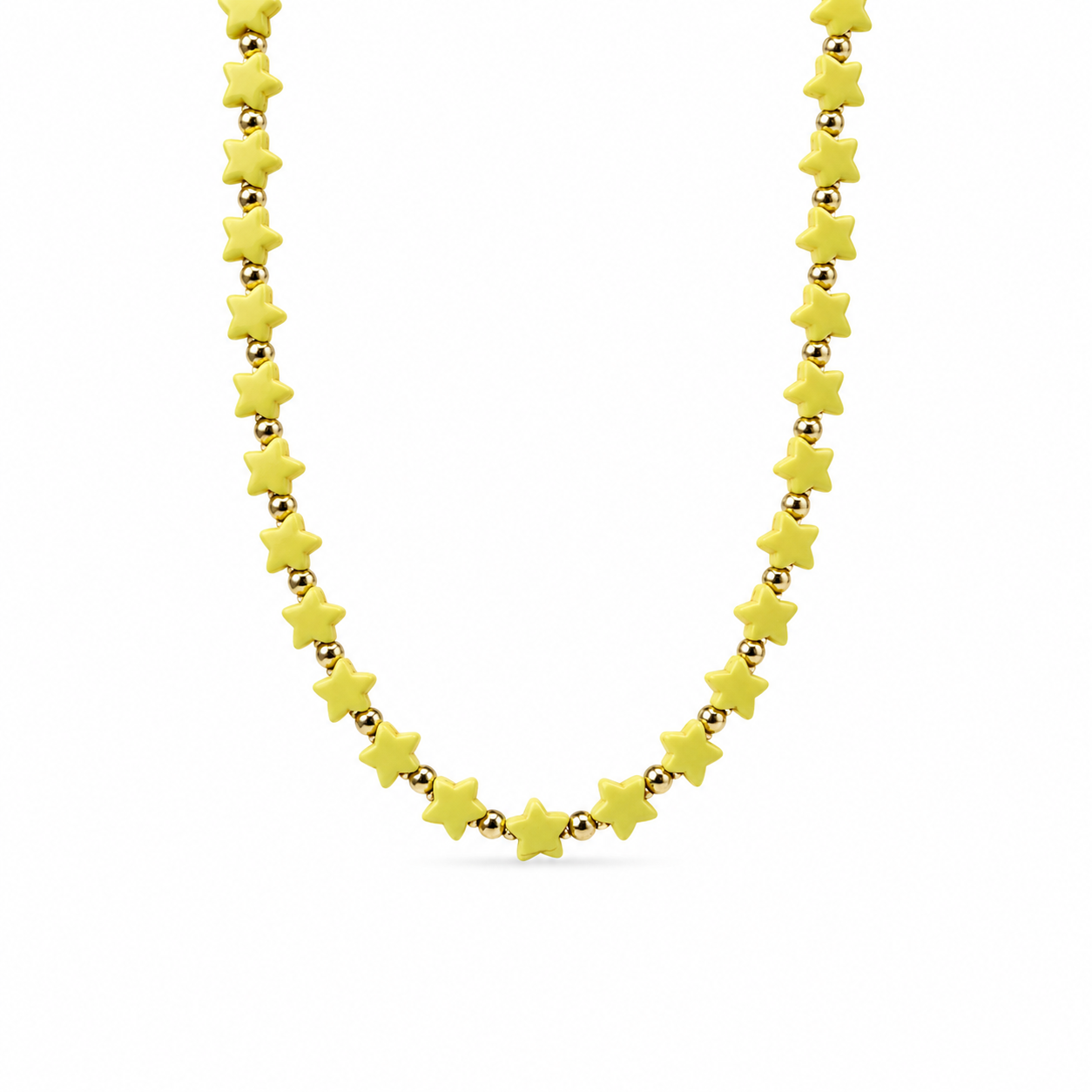 Collana con stelle in howlite