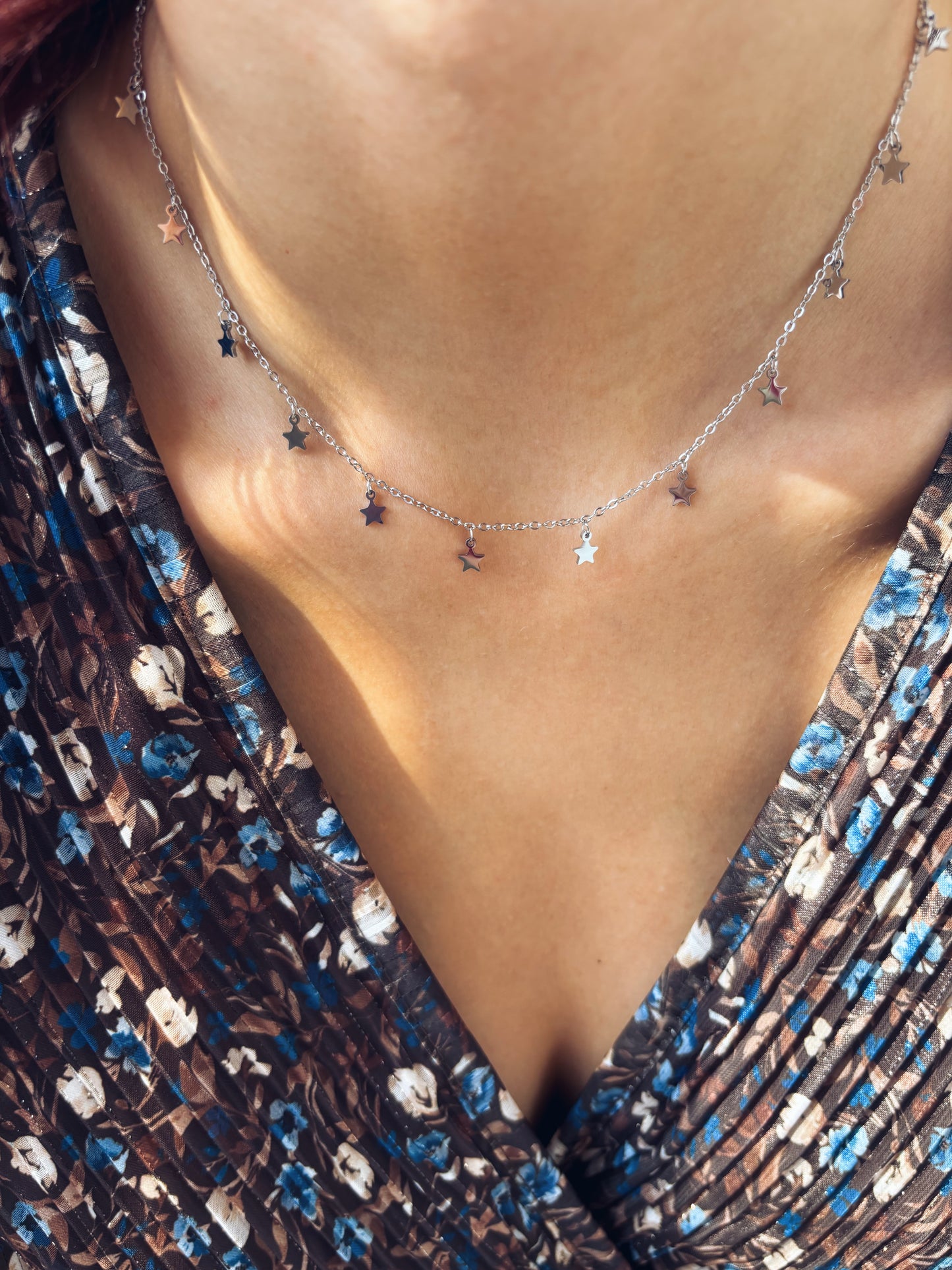 Collana multistelle in acciaio