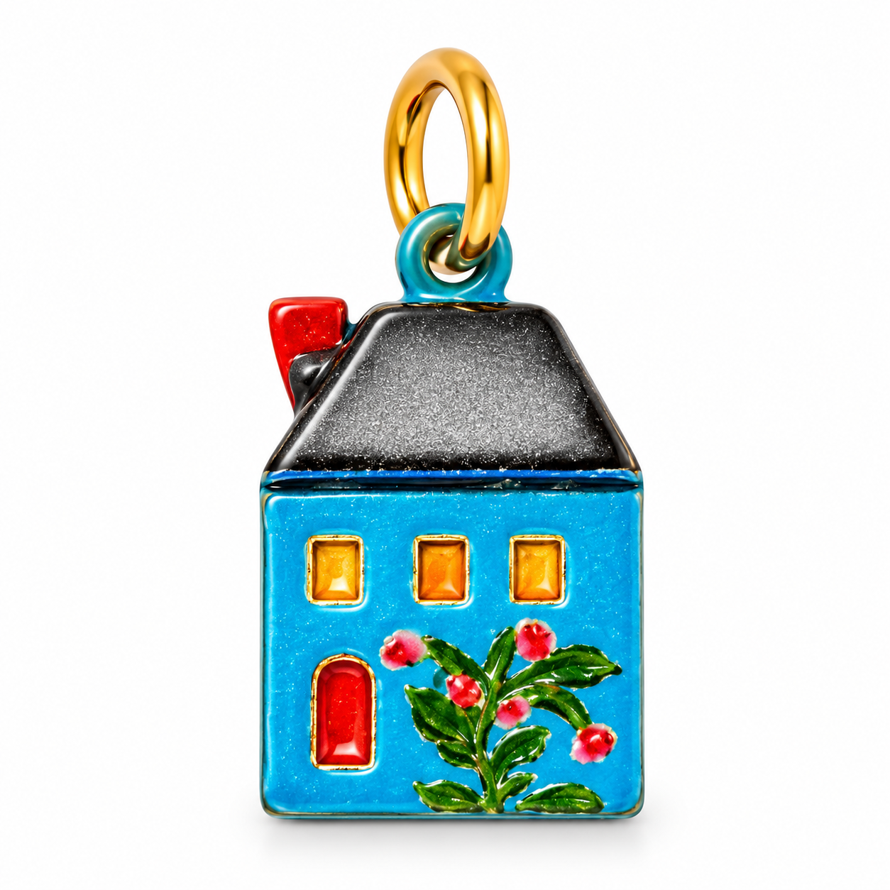 Charm casetta smaltata