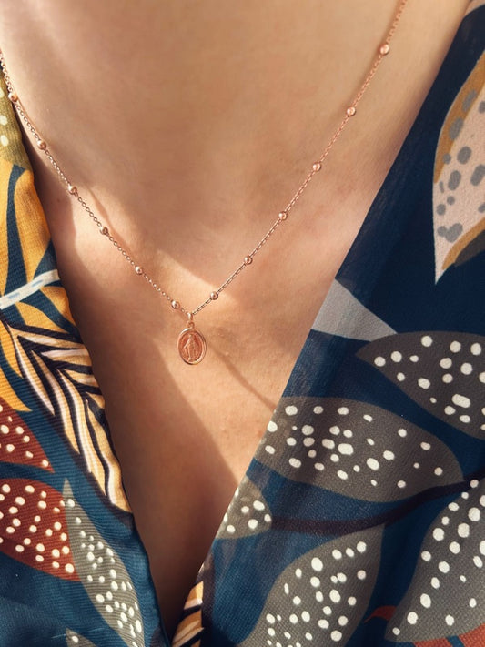 Collana in argento 925 con Madonnina
