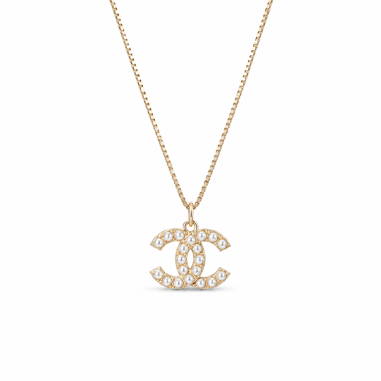 Collana con charm e catena in acciaio