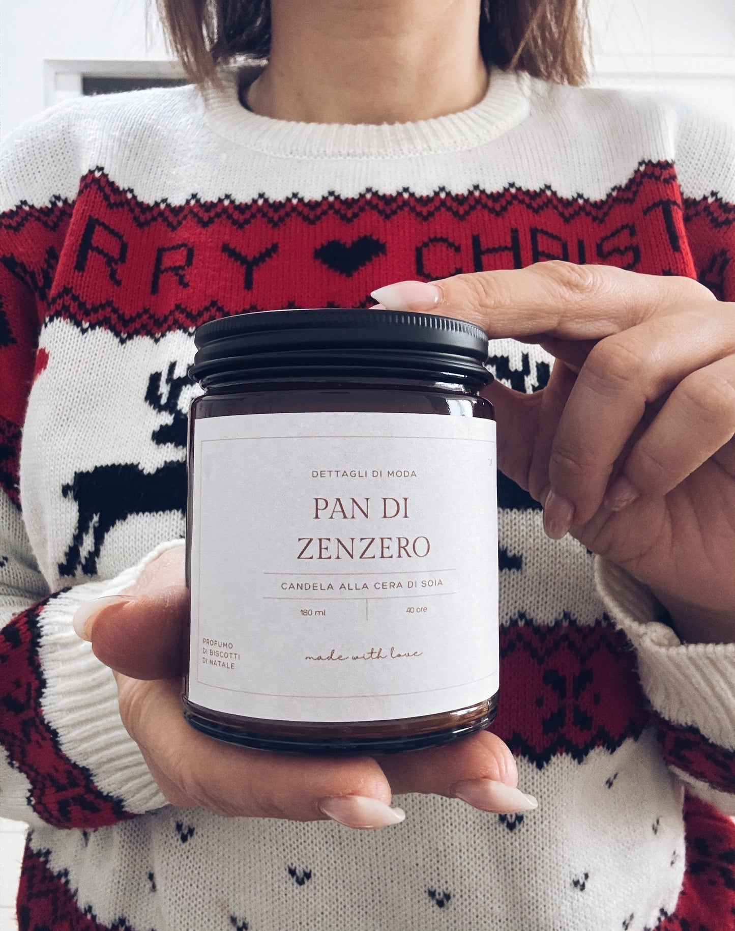 Pan di zenzero - candela alla cera di soia