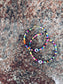 Bracciali con perline in vetro e iniziale
