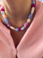 Collana in resina colorata