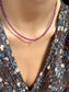 Collana con pietre dure sfaccettate e mini zircone
