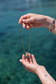 Pezzi di mare - Collana in acciaio con ciondolo in sodalite
