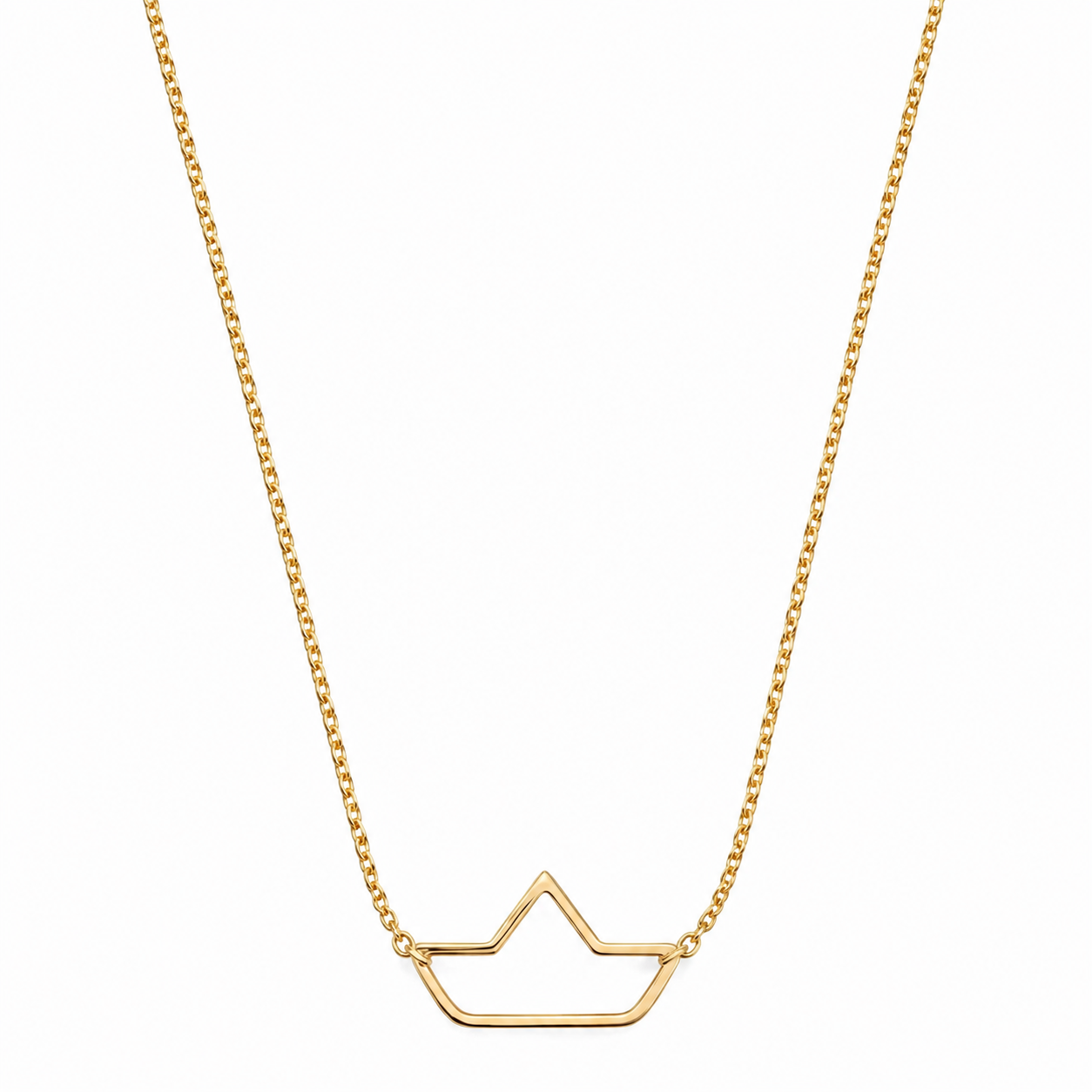 Collana in argento 925 con barchetta