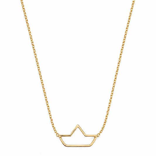 Collana in argento 925 con barchetta