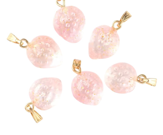 Charm fragola rosa