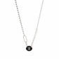 Collana con charm e catena in acciaio
