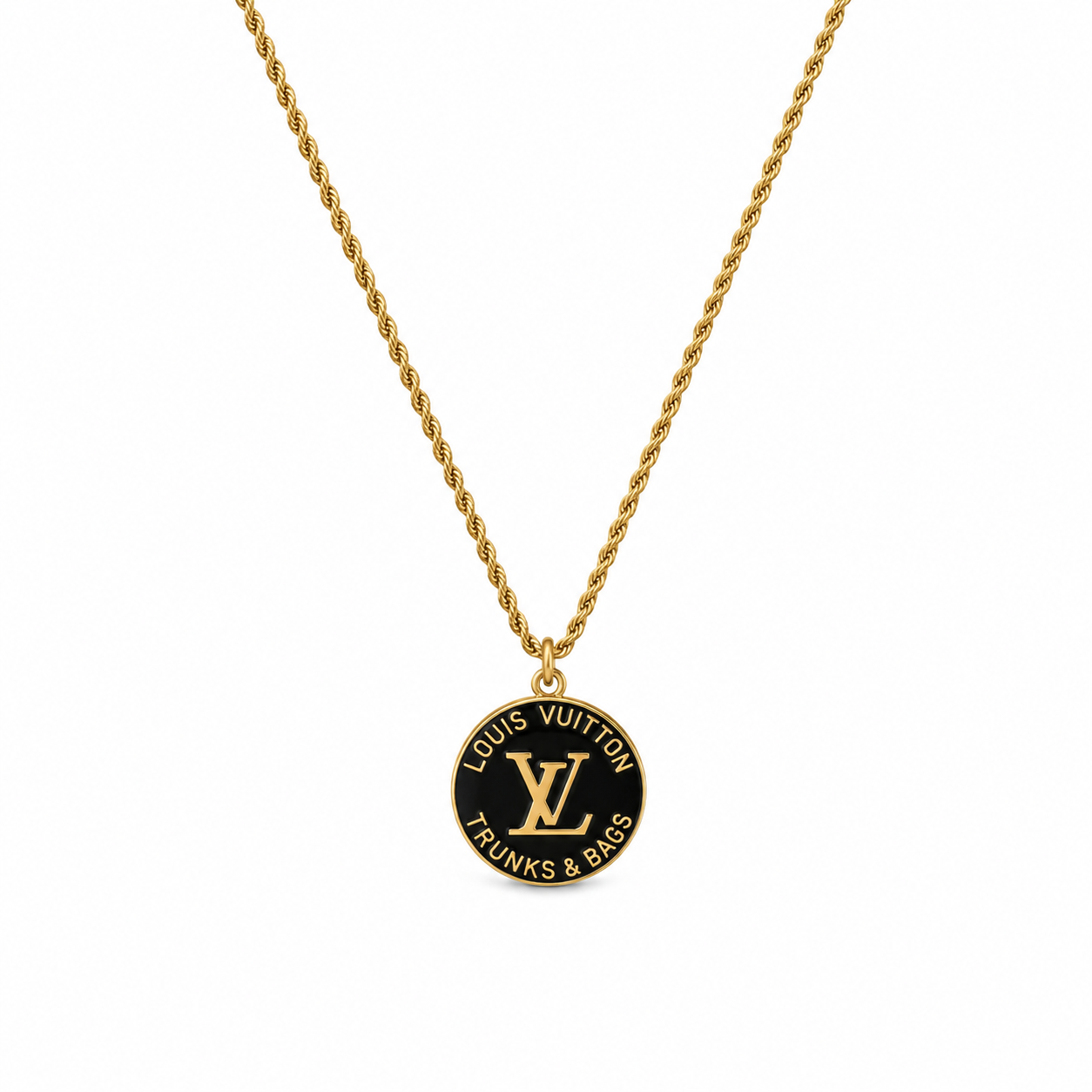 Collana con charm e catena in acciaio