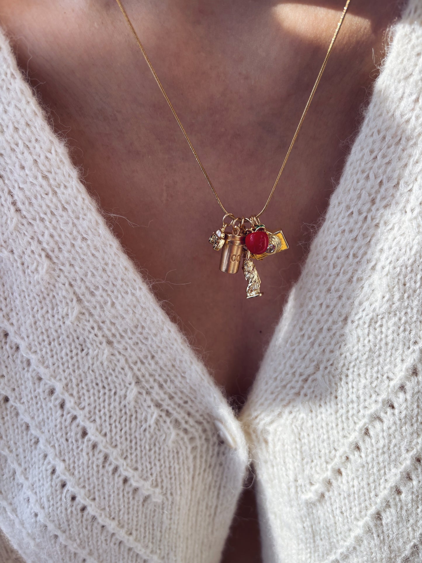 New York - Collana multicharm con ciondoli a tema