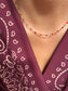 Collana in acciaio con dadini smaltati
