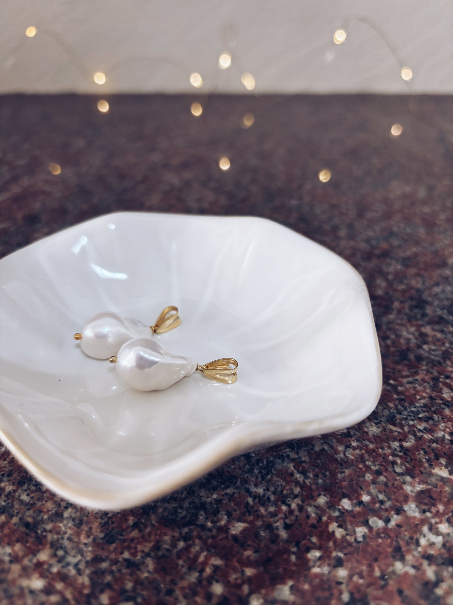 Combo perla in gold + ciondolo