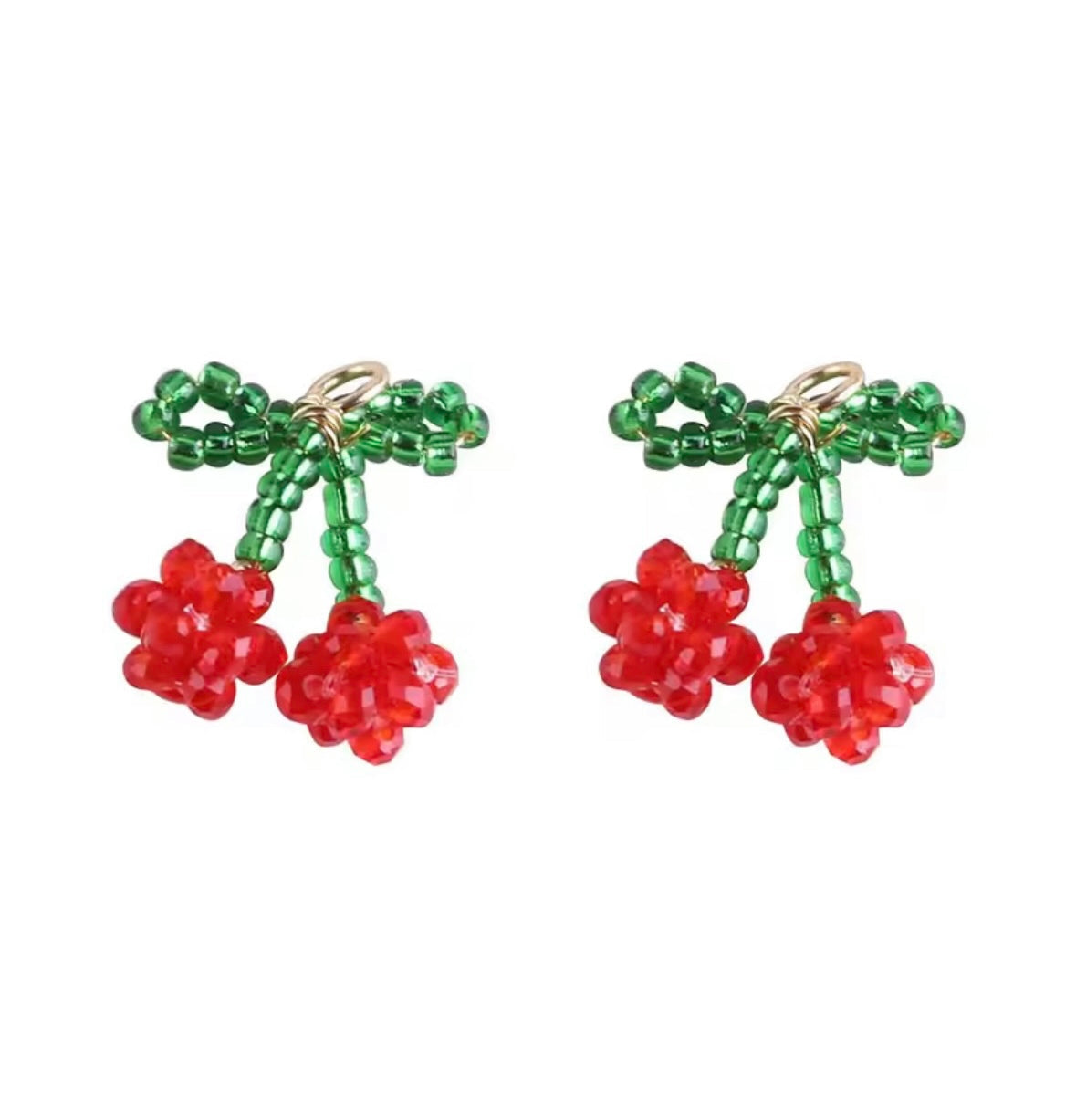 Charm ciliegie di perline