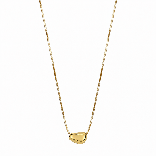 Collana in argento 925 con pepita portafortuna