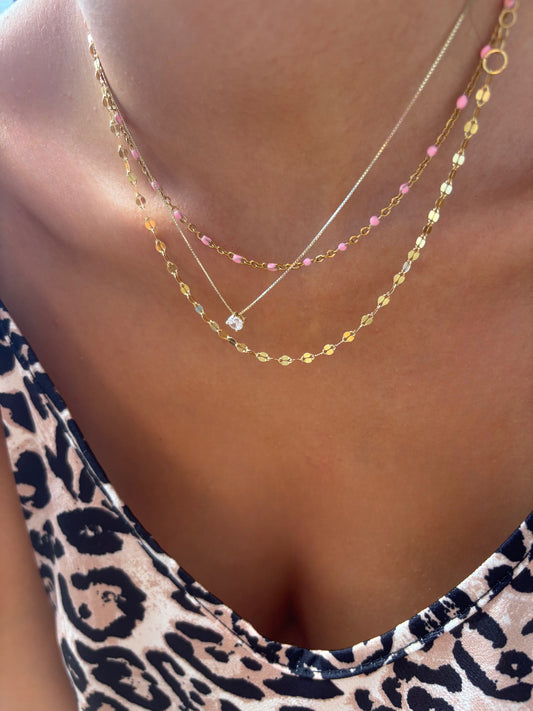 Luce - Collana in argento 925 dorato
