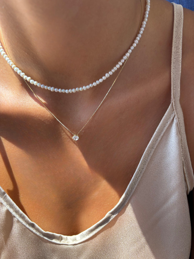 Collana punto luce in argento 925