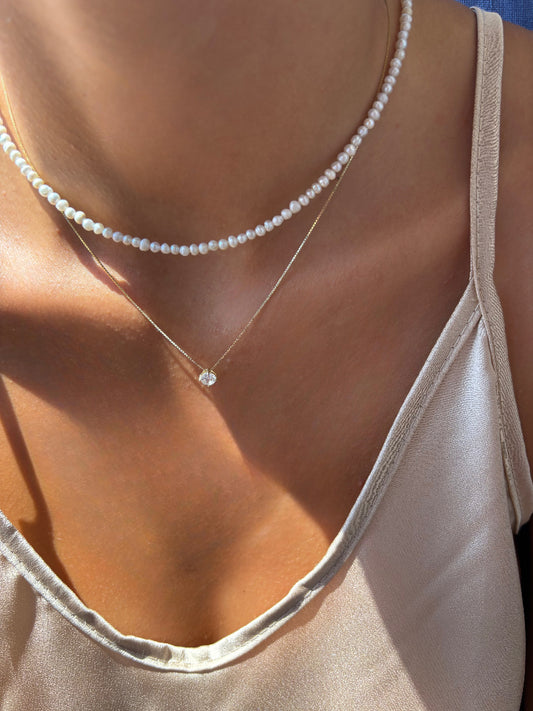 Collana punto luce in argento 925