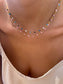 Collana in acciaio con dadini smaltati